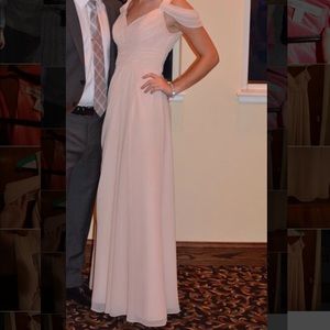 Bill Levkoff Petal Pink Bridesmaid Dress